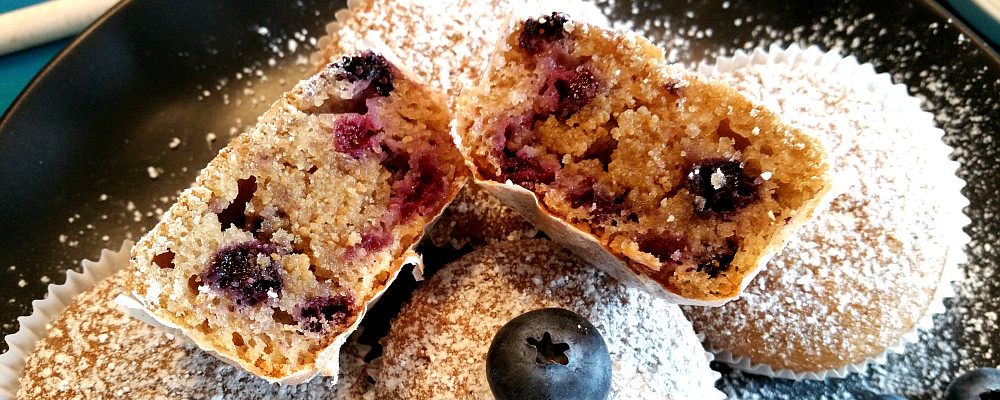 Fruchtig süße Heidelbeer Muffins (vegan, sojafrei) - Hexenlabor