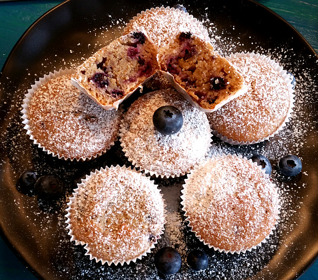 Fruchtig süße Heidelbeer Muffins (vegan, sojafrei) - Hexenlabor