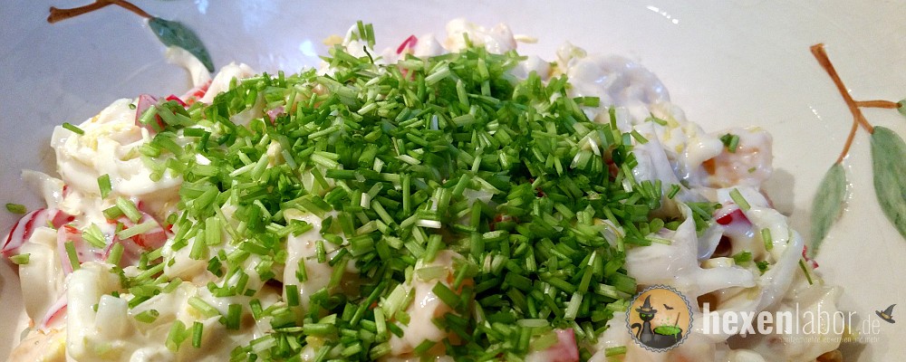 Chicorée Salat mit Mandarinen und Sojacreme Dressing (glutenfrei, vegan ...